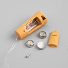 Гирлянда "Нить" 2 м роса с пробкой, IP20, серебристая нить, 20 LED, свечение жёлтое, фиксинг, 3 х LR44 - Фото 6