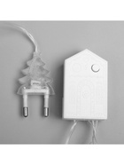 Гирлянда «Нить» 5 м с насадками «Футбольный мяч», IP20, прозрачная нить, 30 LED, свечение тёплое белое, 8 режимов, 220 В - фото 7341420