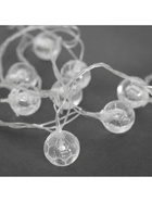 Гирлянда «Нить» 5 м с насадками «Футбольный мяч», IP20, прозрачная нить, 30 LED, свечение тёплое белое, 8 режимов, 220 В - фото 7341418