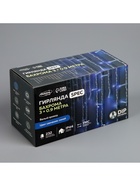Гирлянда «Бахрома» 3 × 0.9 м, IP44, УМС, белая нить, 232 LED, свечение синее, 220 В - Фото 11