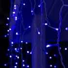 Гирлянда «Бахрома» 3 × 0.9 м, IP44, УМС, белая нить, 232 LED, свечение синее, 220 В - Фото 3