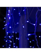 Гирлянда «Бахрома» 3 × 0.9 м, IP44, УМС, белая нить, 232 LED, свечение синее, 220 В - Фото 8