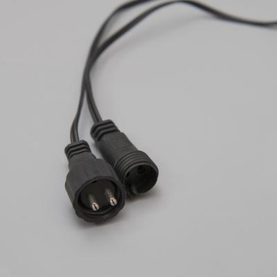 Гирлянда «Клип-лайт» 100 м, IP44, УМС, тёмная нить, 1000 LED, свечение мульти, мерцание белым, 24 В