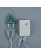 Гирлянда «Бахрома» 2.4 × 0.9 м с насадками «Снежинки», IP20, прозрачная нить, 150 LED, свечение мульти, 8 режимов, 220 В - Фото 11