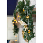 Гирлянда "Нить" 4 м с насадками "Кубик звезда", IP20, прозрачная нить, 20 LED, свечение тёплое белое, 8 режимов, 220 В - Фото 8