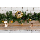 Гирлянда "Нить" 4 м с насадками "Кубик звезда", IP20, прозрачная нить, 20 LED, свечение тёплое белое, 8 режимов, 220 В - Фото 9