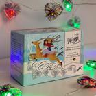 Гирлянда "Нить" 4 м с насадками "Сердце проволока", IP20, прозрачная нить, 20 LED, свечение мульти, 8 режимов, 220 В - Фото 4