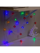 Гирлянда «Нить» 4 м с насадками «Шарик сетка», IP20, прозрачная нить, 20 LED, свечение мульти, 8 режимов, 220 В 2388676 - фото 319928714