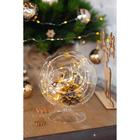 Гирлянда "Нить", 3 м, "Роса", LED-30-6V, (LR2032 2 шт.в комплекте), 1 режим, серебристая нить, свечение тёплое белое - Фото 3