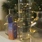 Гирлянда "Нить", 3 м, "Роса", LED-30-6V, (LR2032 2 шт.в комплекте), 1 режим, серебристая нить, свечение тёплое белое - Фото 4