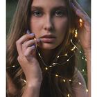 Гирлянда "Нить", 3 м, "Роса", LED-30-6V, (LR2032 2 шт.в комплекте), 1 режим, серебристая нить, свечение тёплое белое - Фото 8