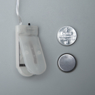 Гирлянда "Нить", 3 м, "Роса", LED-30-6V, (LR2032 2 шт.в комплекте), 1 режим, серебристая нить, свечение зелёное - Фото 4