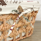 Корзина для хранения плетёная Доляна «Париж», 26×25,5×21 см, цвет бежевый - Фото 3