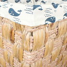 Корзина бельевая плетёная Доляна «Кит», 44×34×54 см, большая - Фото 4