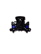 Крабик для волос «Чёрный с камешками», 2.5 см, чёрный - Фото 6