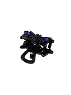 Крабик для волос «Чёрный с камешками», 2.5 см, чёрный - Фото 7