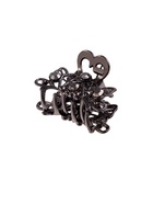 Крабик для волос «Серый блеск», 2.5 см, серебристый - Фото 6