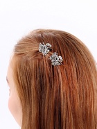 Крабик для волос «Бабочка», 2.5 см, серебро - Фото 2