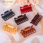 Крабик для волос «Двойной зубец», бант, 8 см, МИКС - Фото 7