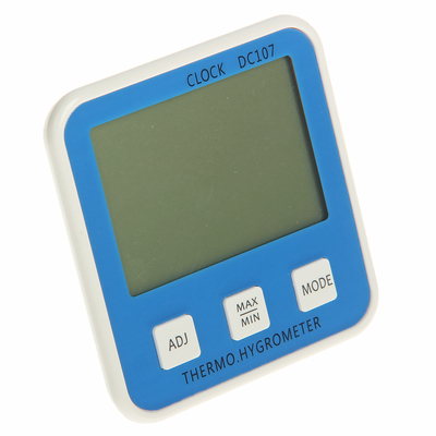 Термометр электронный с гигрометром (DC107), 1 AAA (нет в комплекте), синий