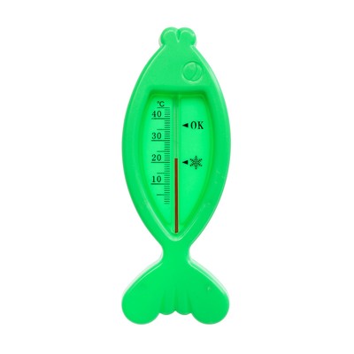 Термометр "Рыбка",  Luazon, детский, для воды, пластик, 15.5 см, зеленый