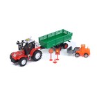 Трактор инерционный с прицепом, цвета МИКС - Фото 10