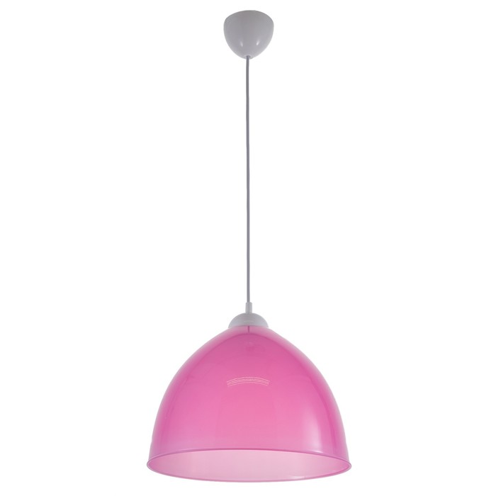 Люстра подвес "Андриана 2" 1 лампа 15W E27 розовый - Фото 1