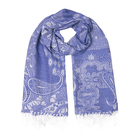 Палантин текстильный, размер 70х180, цвет синий P2665_5 - Фото 1