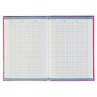 Престиж-блокнот А5, 80 листов "Розовый стиль", клетка, твердая обложка, блок 70г/м2, глянцевая ламинация - Фото 2