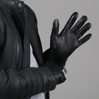 Перчатки мужские, размер 12, длина 25 см, подклад шерсть, цвет чёрный - Фото 2