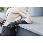 Перчатки женские, удлинённые, подклад шерсть, с молнией, размер 6.5, цвет чёрный - Фото 6