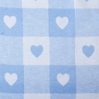 Одеяло "Сердечки в квадратах", размер 85х115 см, цвет голубой, хл50%пр50% 360 г/м DC135611 - Фото 2
