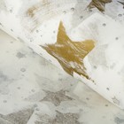 Бумага тишью «Золотые звёзды» 50 х 76 см - Фото 1