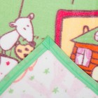 Одеяло байковое "Кот на кухне", размер 100х140 см, цвет салатовый, хл100% 390 г/м D311511 - Фото 3