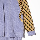 Комплект женский (толстовка, брюки) ТК-429в цвет серый, принт МИКС, р-р 60 - Фото 3