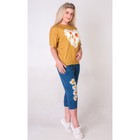 Комплект женский (футболка, бриджи) ТК-415 цвет МИКС, р-р 58 - Фото 1