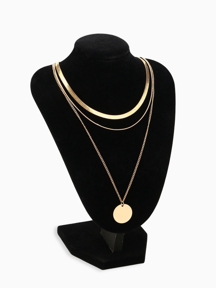 Бюст для украшений QF, 15×16×22 см, h=22 см, чёрный - Фото 1