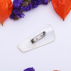 Брошь ручная работа «Перламутр» ромашки с колокольчиками - Фото 2