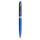 Ручка шариковая поворотная, 0.7 мм, под логотип, стержень синий, синий корпус - фото 318618892