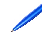 Ручка под логотип Calligrata, шариковая, поворотная, синий стержень, узел 0.7 мм, корпус синий металлик с серебристым - Фото 3