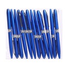 Ручка под логотип Calligrata, шариковая, поворотная, синий стержень, узел 0.7 мм, корпус синий металлик с серебристым - Фото 4