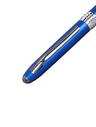 Ручка под логотип Calligrata, шариковая, поворотная, синий стержень, узел 0.7 мм, корпус синий металлик с серебристым - Фото 4