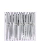 Ручка под логотип Calligrata, шариковая, поворотная, синий стержень, узел 0.7 мм, корпус серебристый металлик - Фото 6