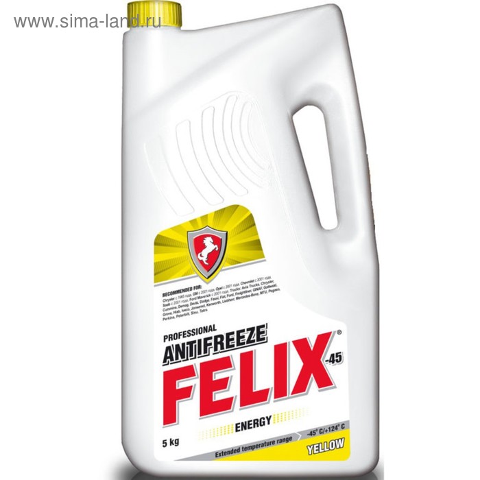 Антифриз FELIX Energy-45, желтый,  5 кг - Фото 1