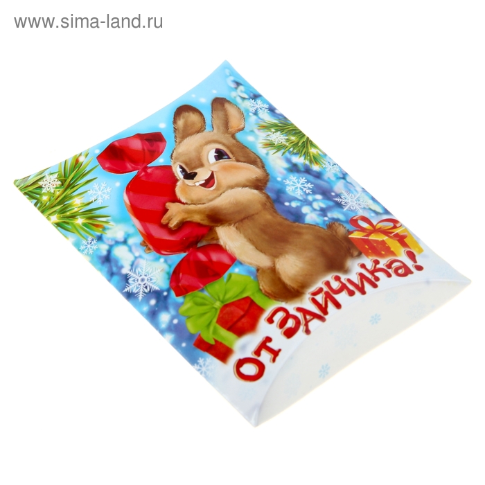 Коробка сборная фигурная "От Зайчика"