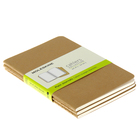 Блокнот 90х140 мм, 32 листа Moleskine Cahier Journal Pocket, обложка крафт-картон, нелинованный блок, бежевый - Фото 2