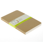 Блокнот 130х210 мм, 40 листов Moleskine Cahier Journal Large, обложка крафт-картон, нелинованный блок, бежевый - Фото 2