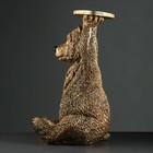 Фигура "Медведь с полкой" большой бронза 64см - Фото 2