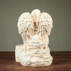Фигурное кашпо "Дева ангел с ребенком", бежевая 35см - Фото 3