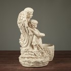 Фигурное кашпо "Дева ангел с ребенком", состаренный 35см - Фото 2
